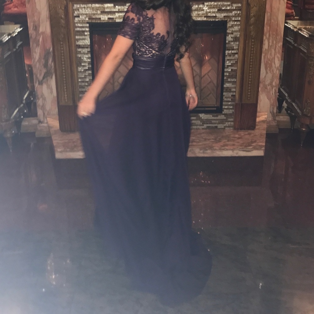 Mac Duggal Purple Dress